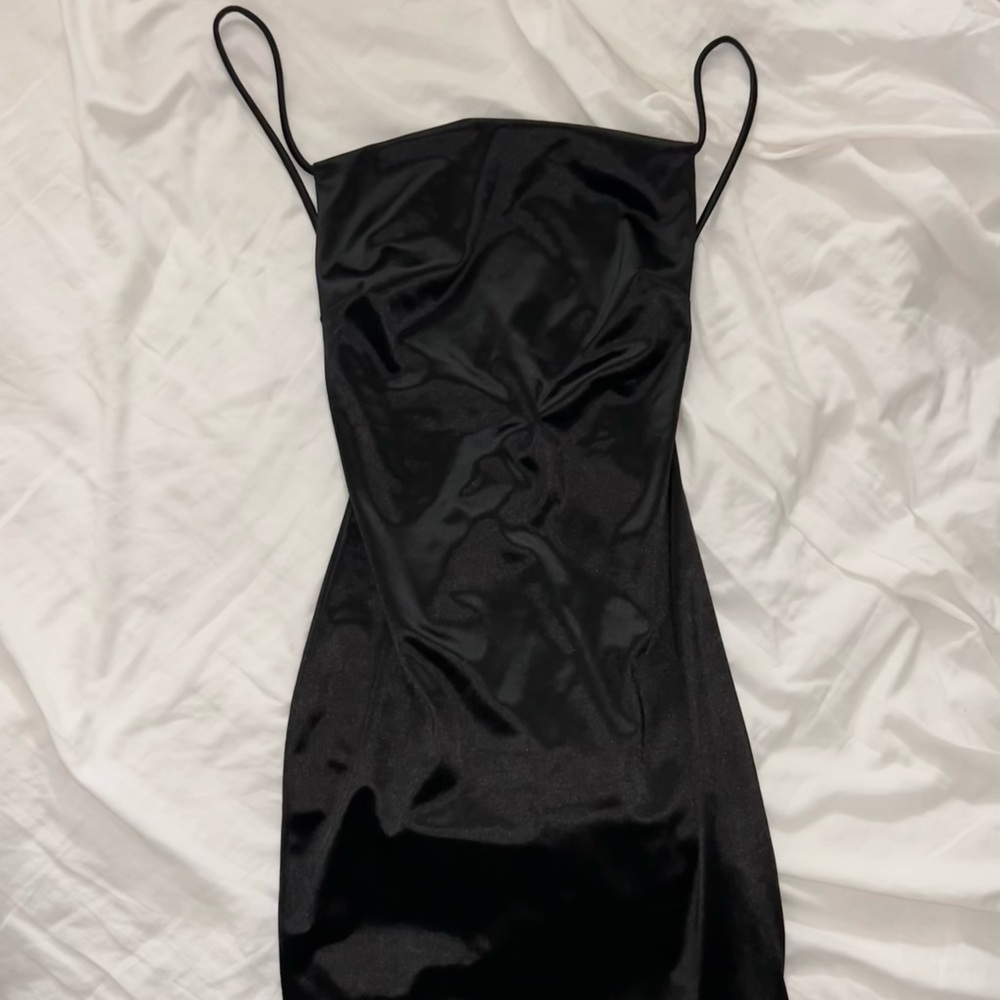 Better Be Black Backless Dress